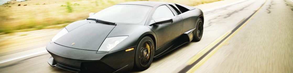 Sports car driving on the Pacific Highway