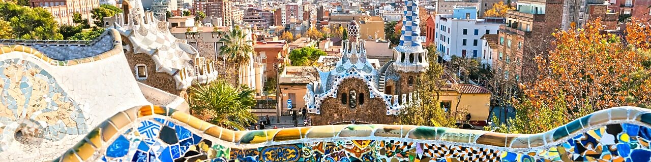 Park Guell in Barcelona, Spain