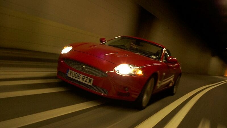 Car in a tunnel