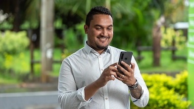Man on phone