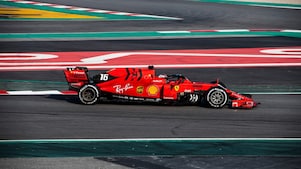 Ferrari car 2019 on racetrack
