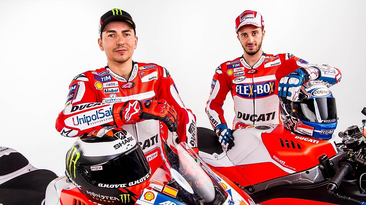 Andrea Dovizioso and Jorge Lorenzo