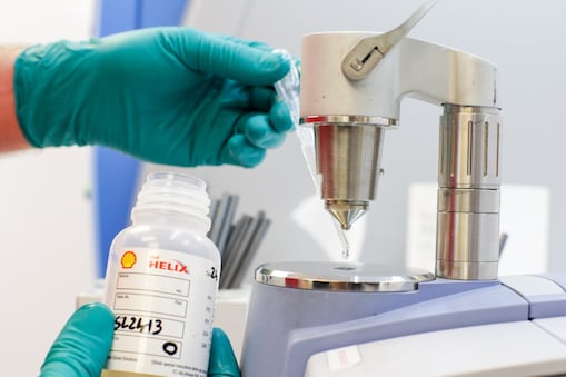 testing shell helix in lab
