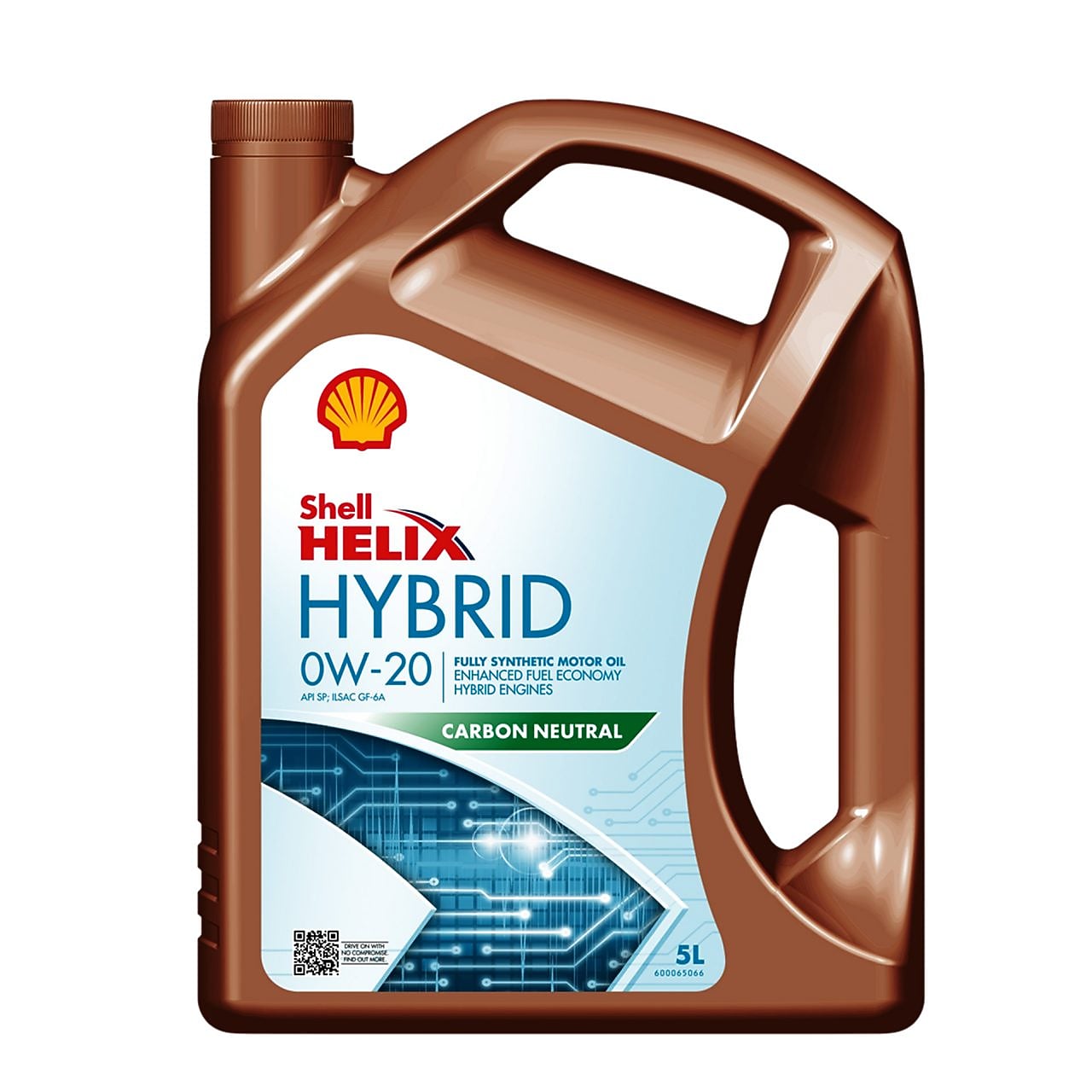 Packshot of Shell Helix Hybrid 0W 20