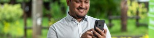 man on phone