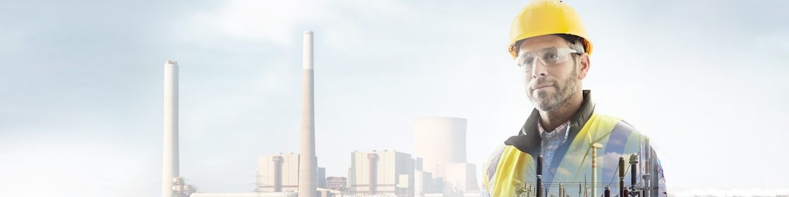 worker at power station